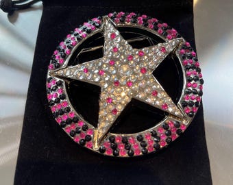 Pink Crystal, Rhinestones Belt Buckle - Etsy display picture 1
