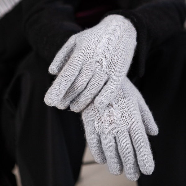 Pattern | LAN | Design Pascuali | Organic Cashmere Lace | One size | Fingered Gloves knitted | Pattern in German & English