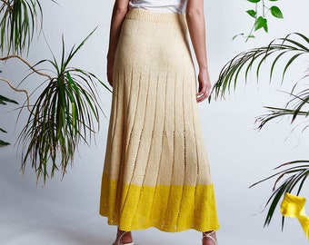 Pattern | PRIYA | Design Pascuali | Nepal | Size XS - XXL | Women&#39;s skirt knitted | Pattern in German & English