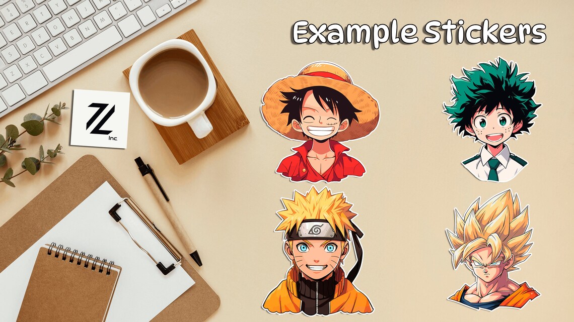 Anime Sticker PNG Pack, Anime Sticker Set, Anime PNG, Anime SVG, Sticker Design, Anime Clipart