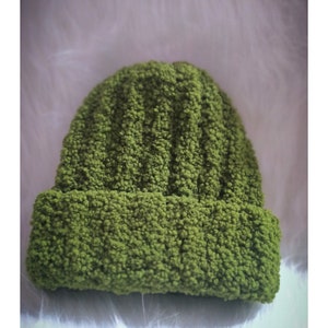 Evergreen Crochet Chunky Beanie for Winter image 3