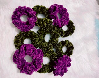 Paquete de coleteros de crochet Ivy (verde)