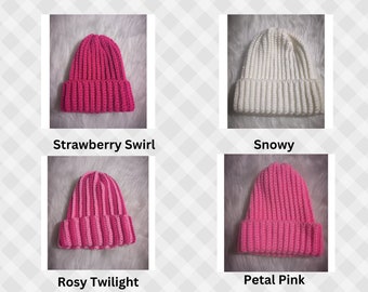 Combo of 2 Crochet Beanie Hats