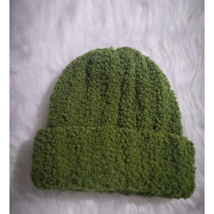 Evergreen Crochet Chunky Beanie for Winter image 1