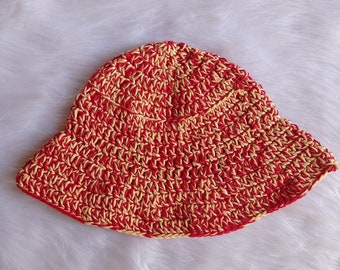 Sunset Strip Crochet Bucket Hat