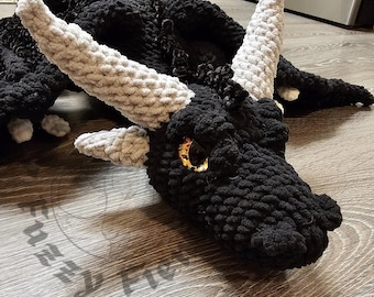 Patrón de ganchillo 2 en 1 / Pareja de dragones / Tipos cola de estrella matutina y daga / SOLO PATRÓN, no es un artículo físico