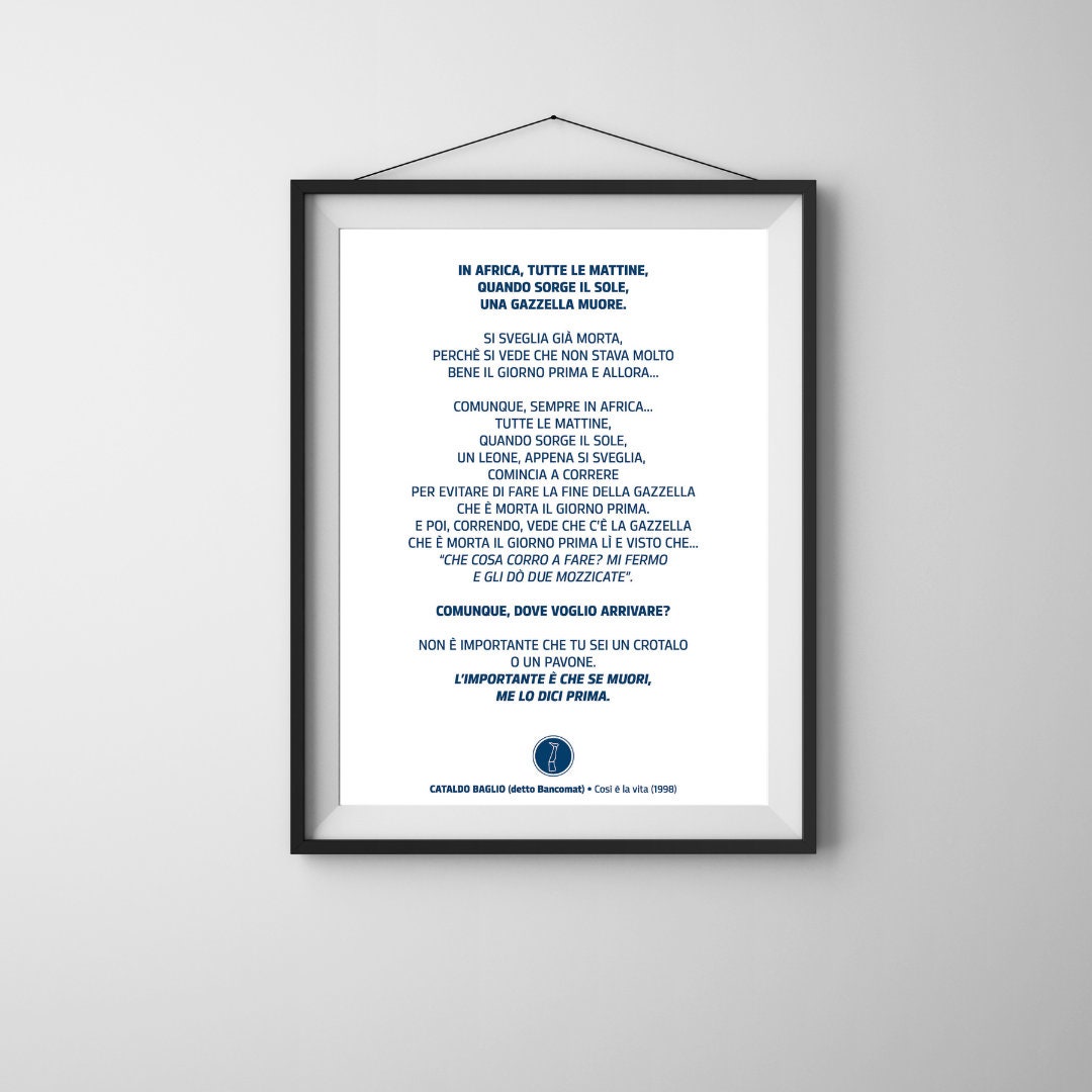 PDF Poster (A3+A4) - The Lion and the Gazelle | That's Life (1998) | Aldo, Giovanni and Giacomo