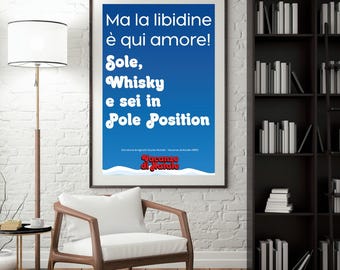 PDF Poster (A3+A4) - Sun, Whisky and You're in Pole Position | Christmas Holidays (1983) | Donatone (Guido Nicheli)