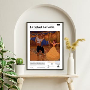 Poster PDF - La Bella e La Bestia (Beauty and The Beast) - Disney - 1991 - Italiano