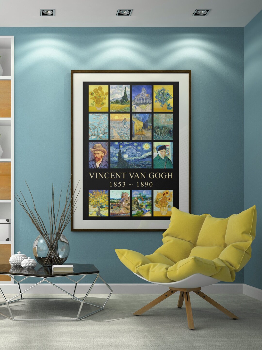 Vincent Van Gogh. Huge 24x36 Inch Poster Print With 15 Classic Van Gogh ...