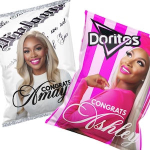 Custom Graduation Chip Bag Template | Digital Download | Personalized Party Favor for Class of 2025 | DIY Editable Wrapper