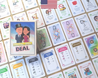 Custom Monopoly Deal Card Game | Wedding gift | Birthday gift | Customized gift | Christmas gift | USA