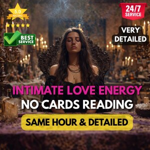 Intimate Love Energy Reading Same Hour | No Cards Psychic Reading | Passion & Connection Insight image 1