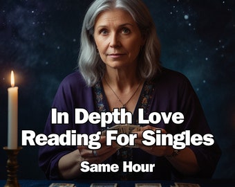 Detailed Love Tarot Reading For Singles, Same Hour, Psychic Love Reading, Very Detailed Soulmate Reading, Same Hour Psychic Reading