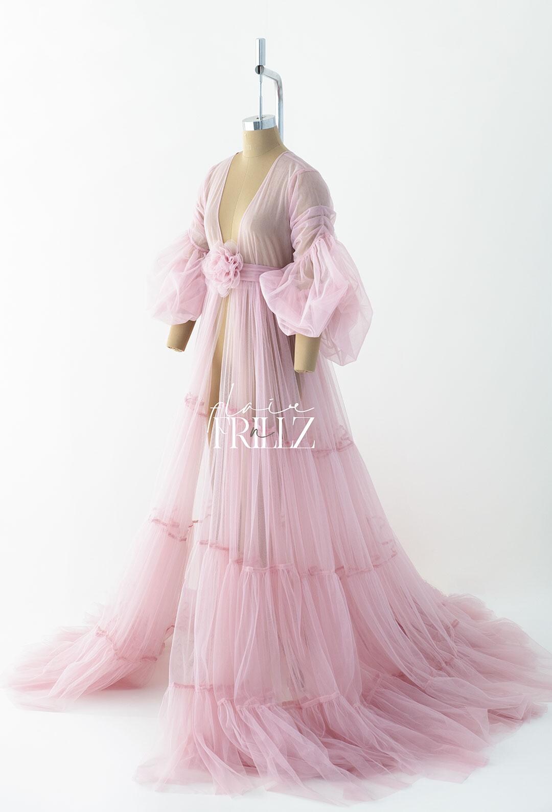 Grace Robe Gown | Elegant Flowy Maternity Gown | Pregnancy Photoshoot ...