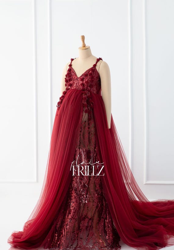 Ava Maroon Gown | Elegant Flowy Maternity Gown | Pregnancy Photoshoot Dress | Maternity Session Outfit | Baby Shower Dress | Evening Gown Ava Maroon Gown | Elegant Flowy Maternity Gown | Pregnancy Photoshoot Dress | Maternity Session Outfit | Baby Shower Dress | Evening Gown