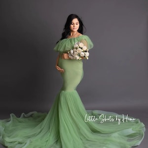 Greta Gown | Elegant  Maternity Gown | Pregnancy Photoshoot Dress | Maternity Session Outfit | Baby Shower Dress | Evening Gown