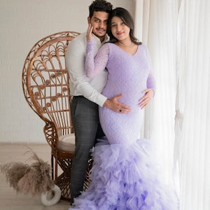Jessie Gown | Elegant Maternity Gown | Pregnancy Photoshoot Dress | Maternity Session Outfit | Baby Shower Dress | Evening Gown