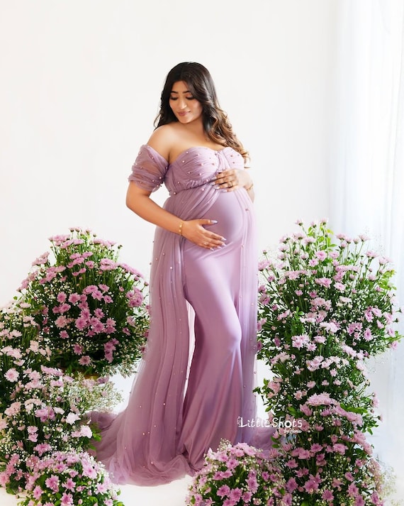 purple and teal maternity dress PinkBlush Teal Lace Overlay Maternity Maxi Dress