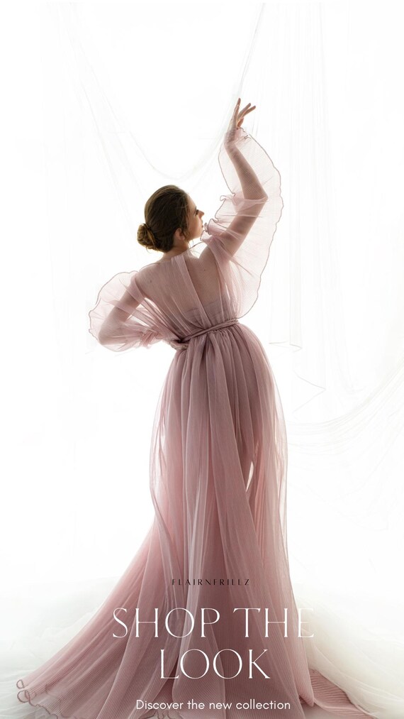 Olive Pink Pleated Gown | Elegant Pleated Maternity Gown | Pregnancy Photoshoot Dress | Maternity Session Outfit | Photo Prop