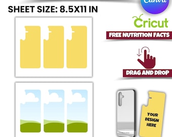 S24 Plus Phone Case Template: Editable SVG for Cricut & Canva