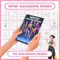 Demon Hunters kpop Coloring Pages | 40 K-pop coloring book for kids | Demon Hunters Characters | coloring sheets kids | Digital Download
