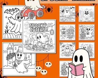 Spooky Cutie Halloween Coloring Pages (PDF Download)