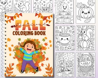 Fall Coloring Pages, Fall Coloring Book, Fall Coloring Sheets, Autumn Coloring Pages, Fall Coloring Pages for Kids-Fall Coloring Activities