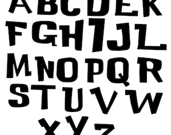 リロ＆スティッチフォント：アルファベット、数字、クリップアート