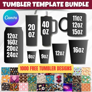 Canva tumbler, canva editable file, canva glass template canva tumbler tumbler template sublimation template tumbler bundle tumbler editable