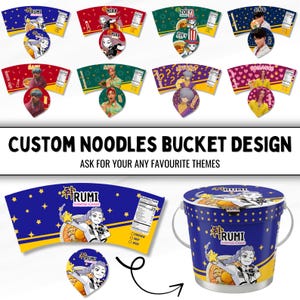 Personalized Halloween Trick or Treat Bucket, Custom K-Pop Design