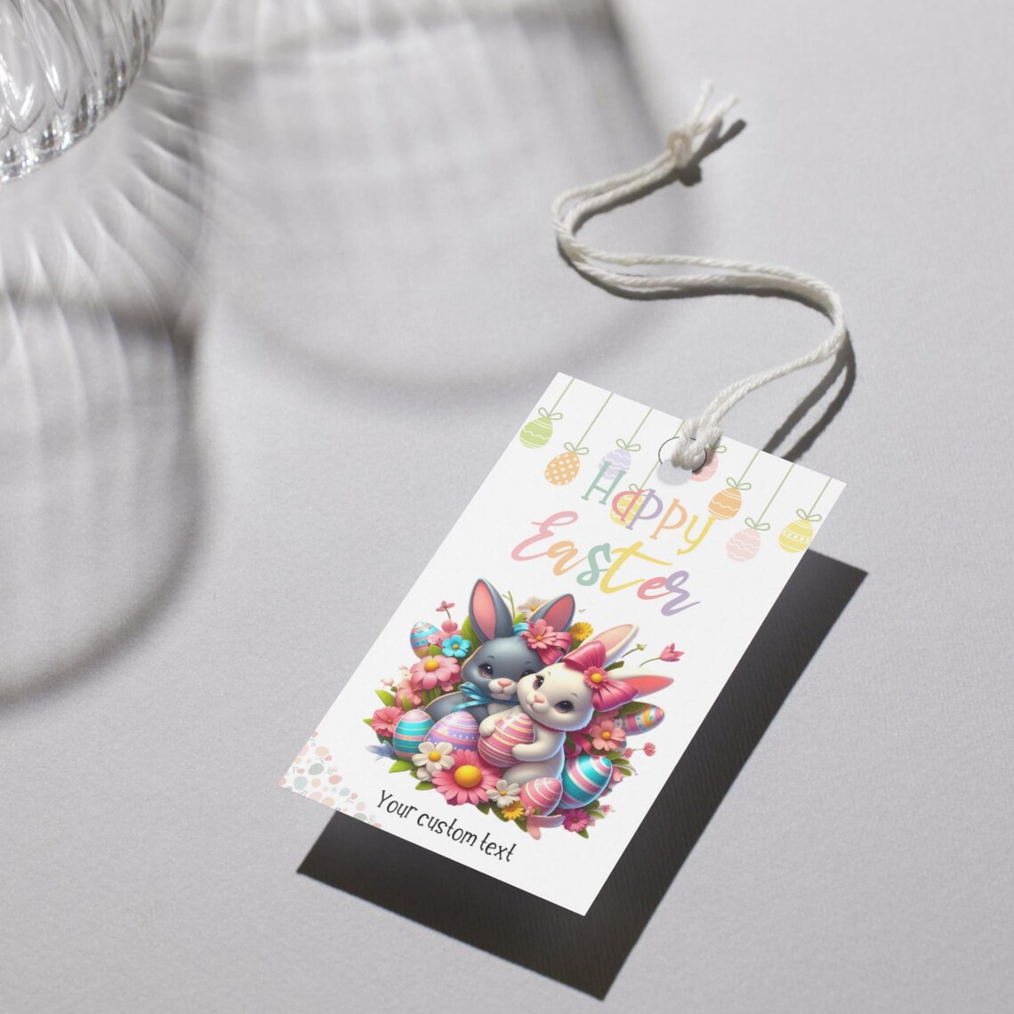 Editable Easter Gift Tags: Printable Treat Bag Labels (canva Template ...