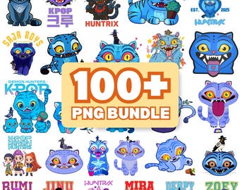 100+Kpop Demon Hunter Png Bundle, Sa-ja Boy Png, Hun-trix Png, Girl Dinner Png, Cat And Bird Png, Sa-ja Girls Bands Png, Mi.ra, Ru.mi, Jo.ey