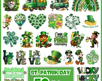 St. Patrick&#39;s Day Png, Retro St Patricks Day PNG, Coquette St Patty&#39;s Day png, Lucky PNG, St Patricks Coquette Png, Irish Png