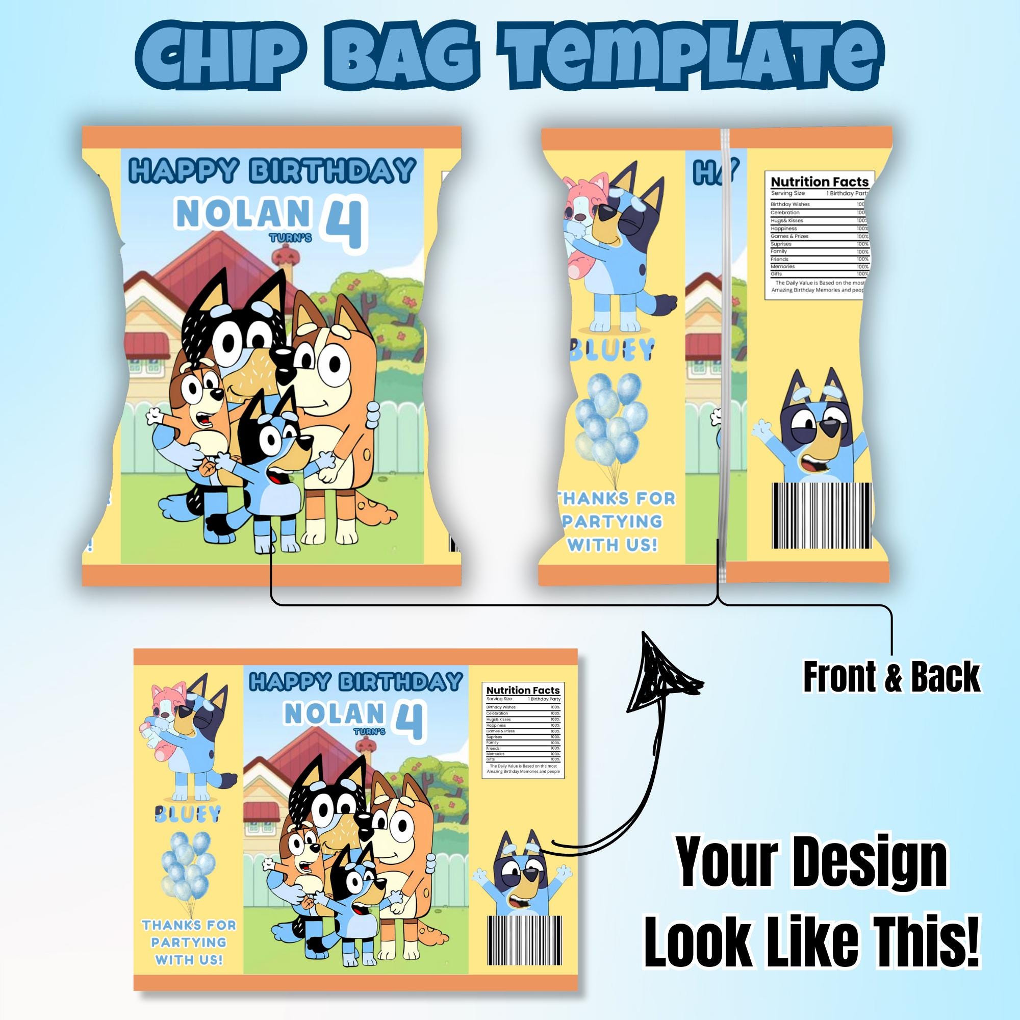 Blue Dog Birthday Party Bundle