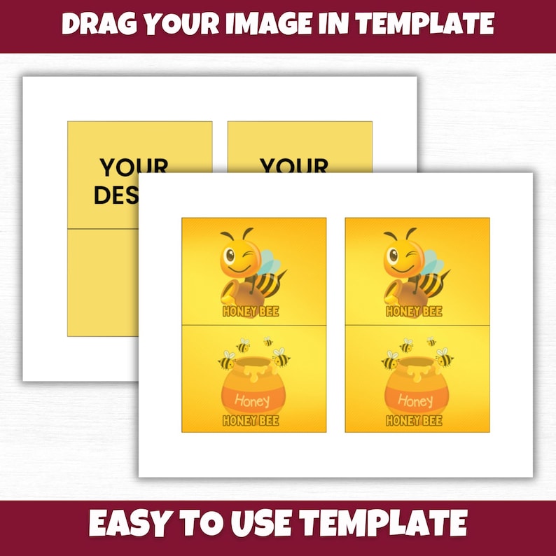 Tent Card Template, 4x3 Inches Printable Tent Card, Food Label Template