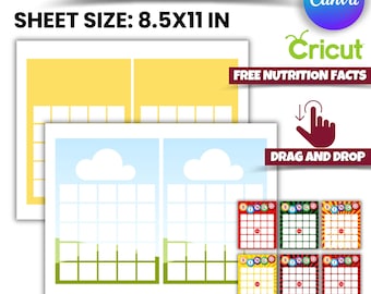 Editable Bingo Game Template: Canva & Cricut SVG, PNG, JPG (Digital Download)