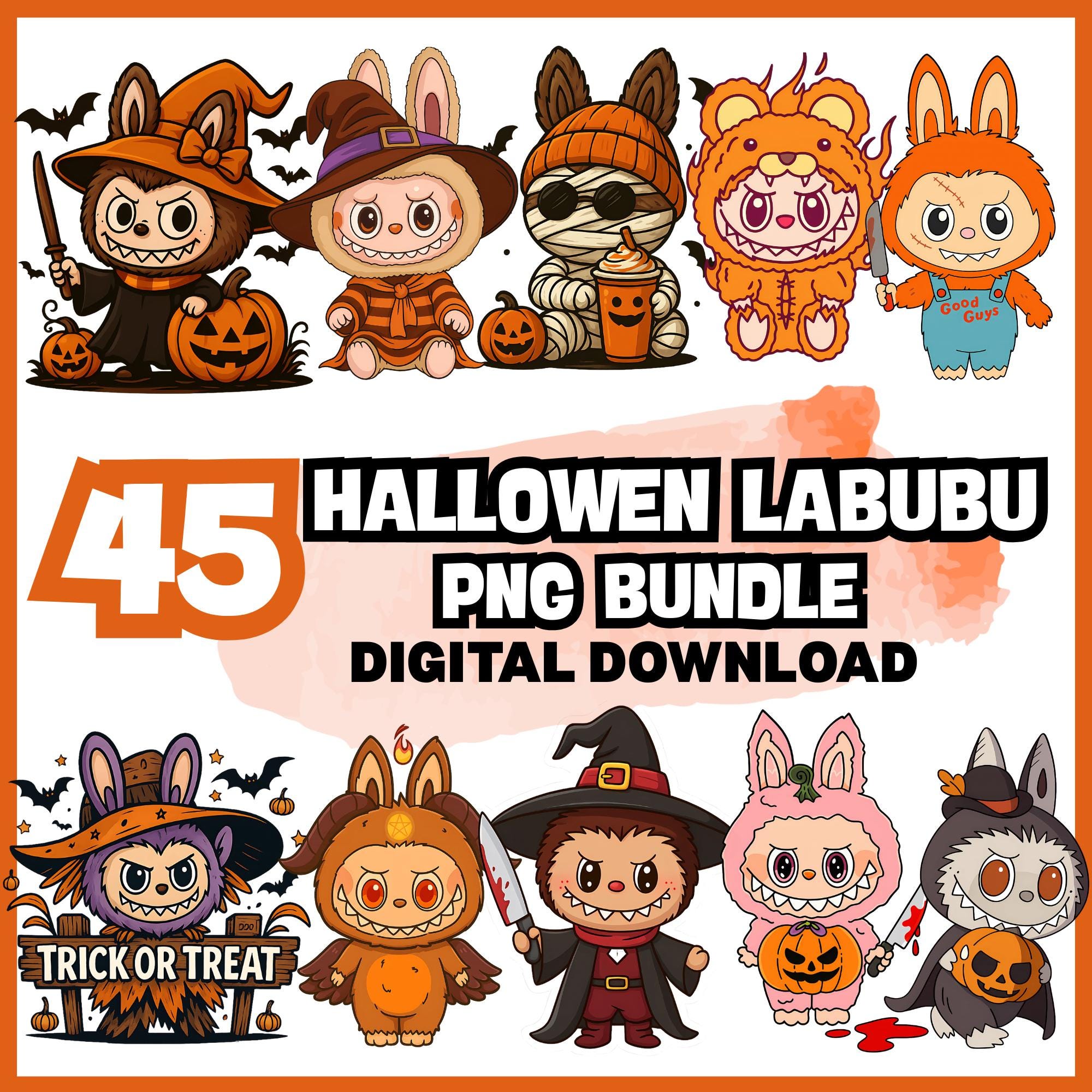 labubu ハロウィン Labubu The Monsters Happy Halloween Party Series Sitting
