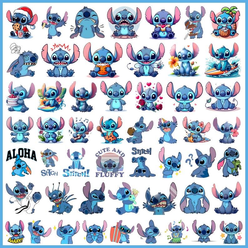 500+ stitch svg, stitch bundle, stitch clipart, stitch png, lilo and stitch svg, cricut svg, silhouette svg,stitch layered,stitch svg cricut image 9