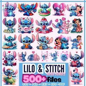 Oltre 500 file SVG di Stitch, bundle di Stitch, clipart di Stitch, PNG di Stitch, Lilo e Stitch in formato SVG, Cricut in formato SVG, Silhouette in formato SVG, Stitch a strati, Stitch in formato SVG Cricut
