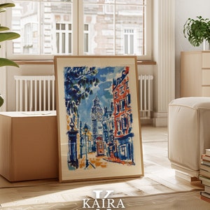 London Big Ben Art Print: England Cityscape Poster (Digital Download)