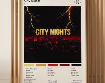 Custom Album Poster, Music Lover Tracklist Poster
