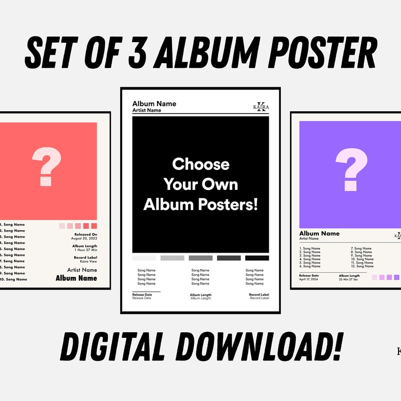 Album Posters - Etsy