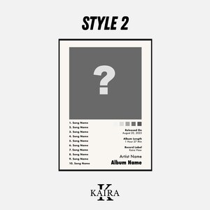 Set of 3 Custom Album Posters, Choose Your Music Art image 3