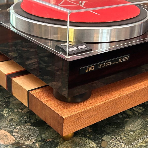 Turntable / Record Player Anti Vibration Isolation Platform. Stereo Component Stand. "THE SUBSONIC" Includes FREE Bullseye spirit level!