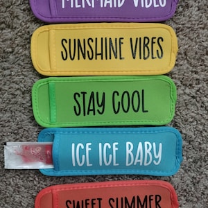 Summer Ice pop holder, ice pop sleeve, yogurt holder