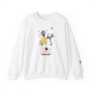 Snow White Sweatshirt, Disney Seven Dwarves, Fairytale Apparel, Princess Sweatshirt, Disney Fan Gift, Classic Disney Clothing