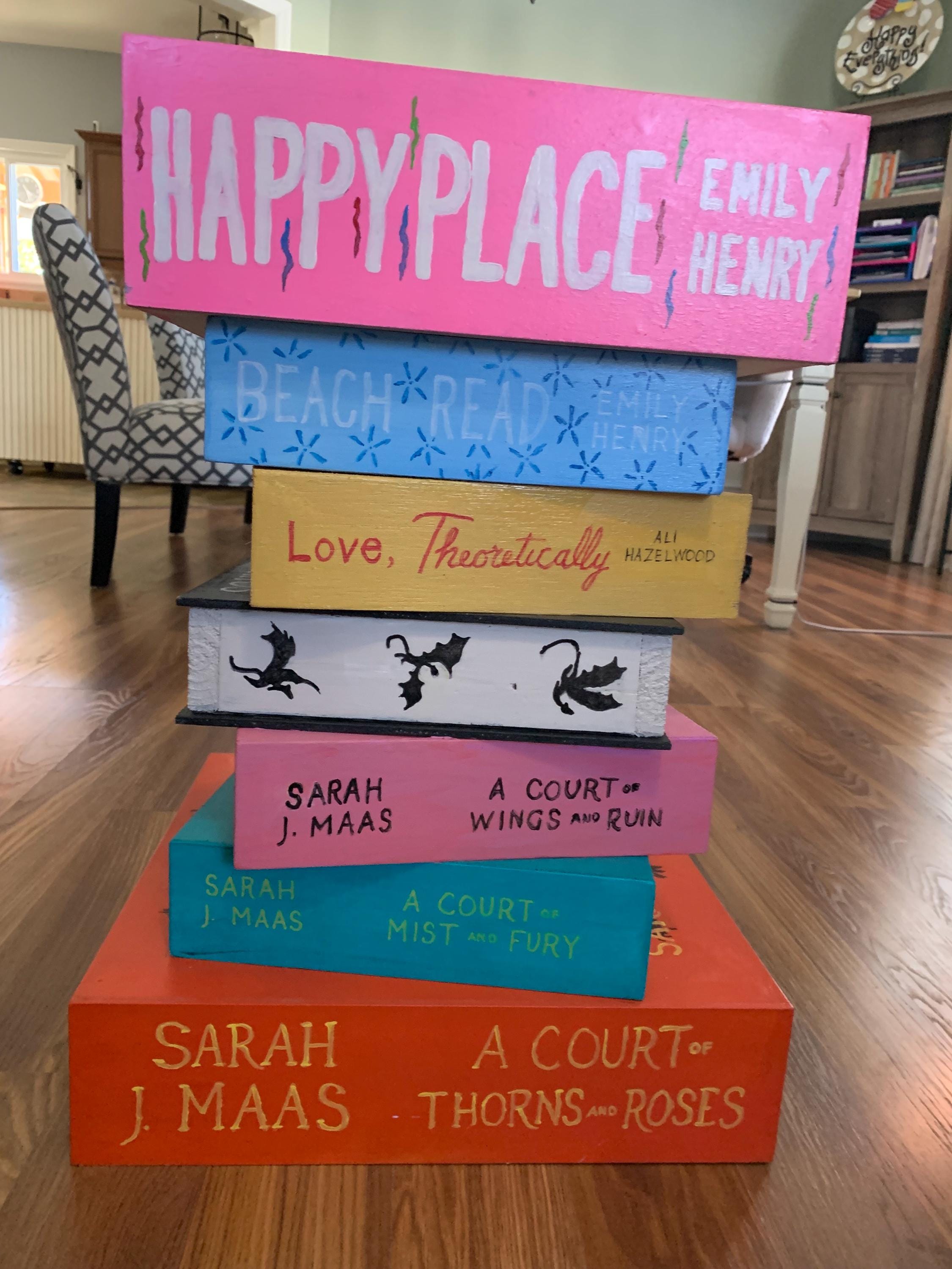 How to Build Your Own Book Stack End Table Stacking Books - Etsy Canada