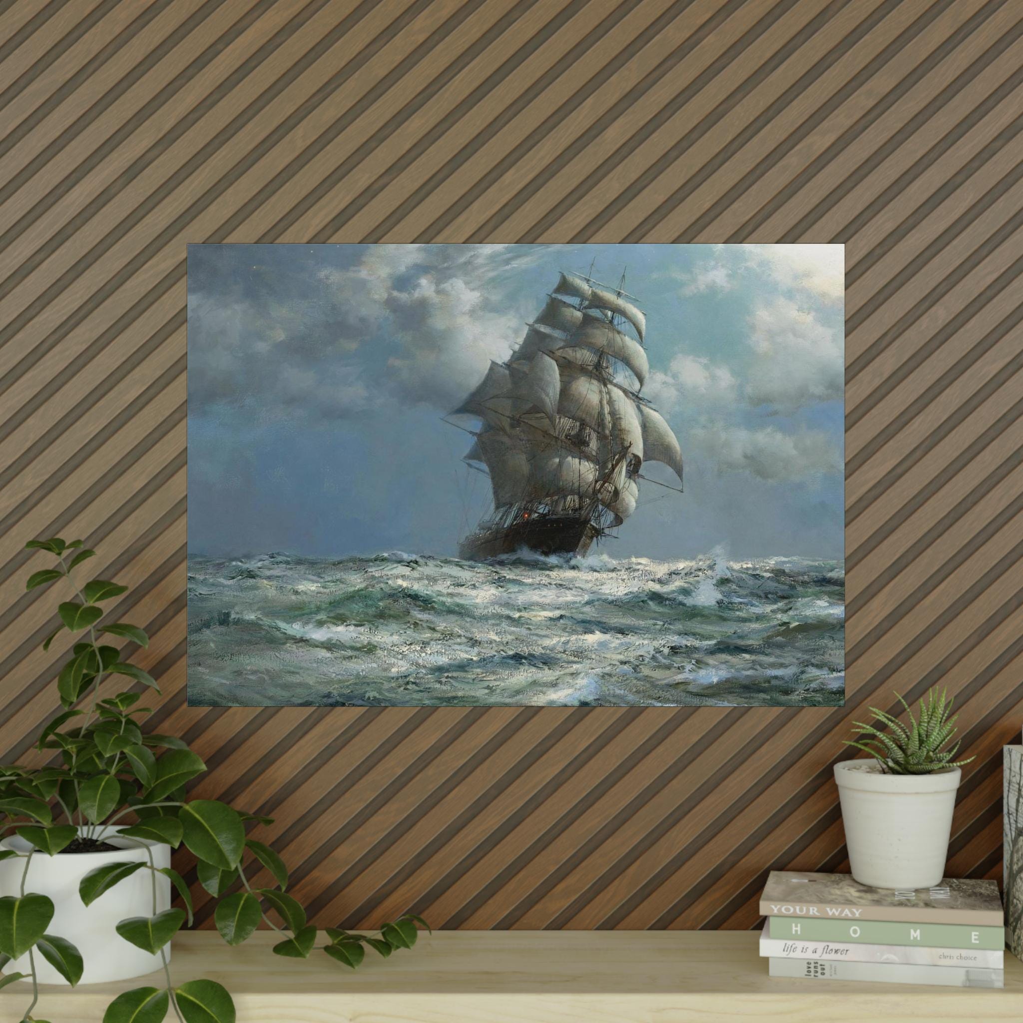 帆船絵画プリント Amazon｜帆船のプリントとポスター海の海賊船ヨットキャンバス壁