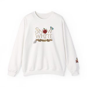 Snow White Sweatshirt w/ cute sleeve decal